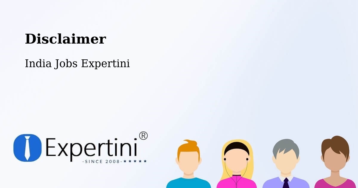 Disclaimer – Ranchi - India Jobs Expertini